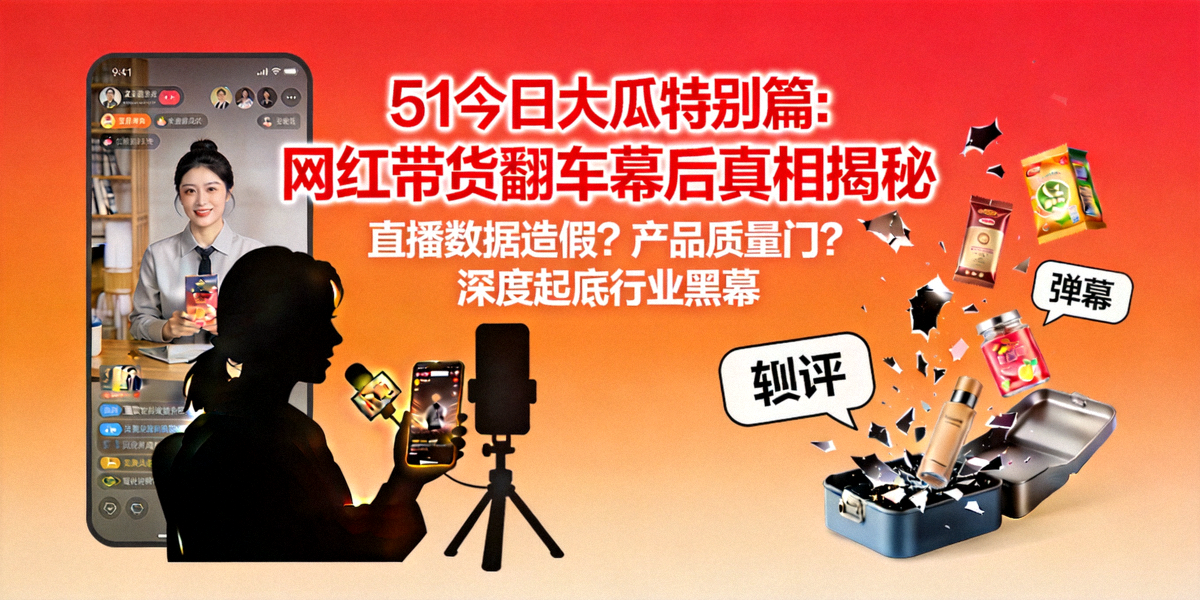 51今日大瓜特别篇：网红带货翻车幕后真相揭秘封面