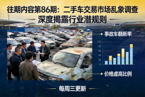 往期内容第86期：二手车交易市场乱象调查视频海报