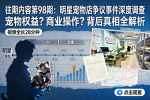 往期内容第98期：明星宠物店争议事件深度调查视频海报